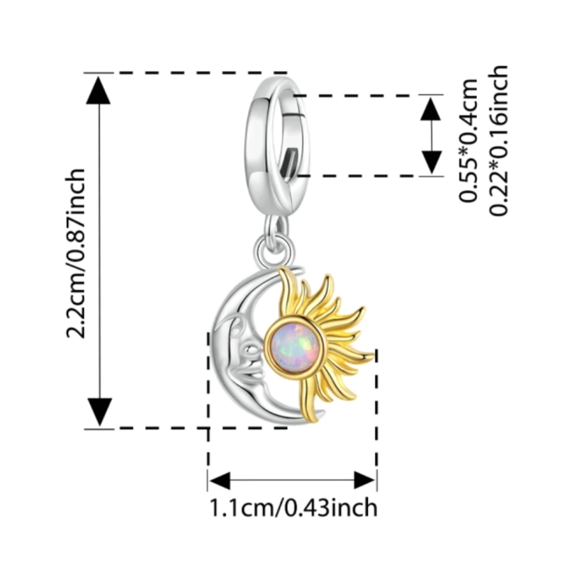 CHARM BOHEMIO LUNA SOL PLATA 925 - 2