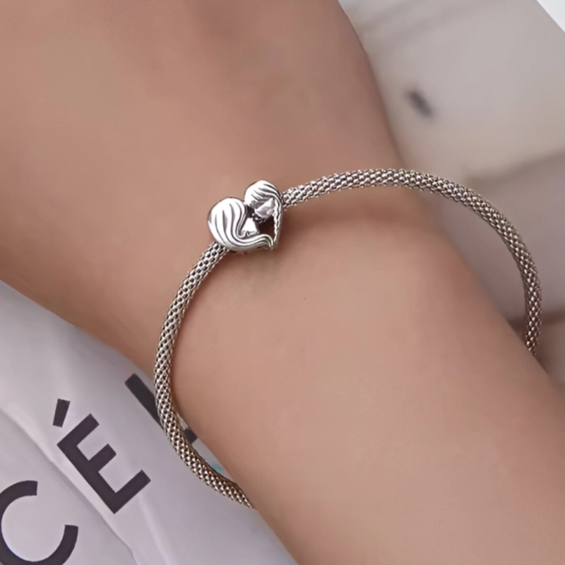 CHARM EN PLATA 925 MADRE E HIJA - 4