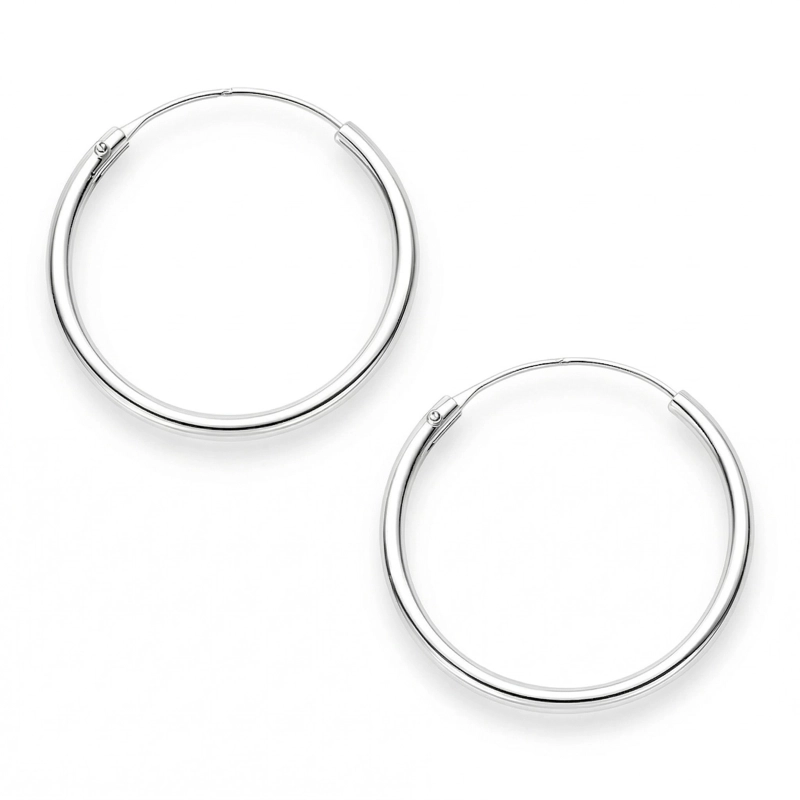 AROS ARGOLLA DE PLATA 925 LISA 18 MM - 1
