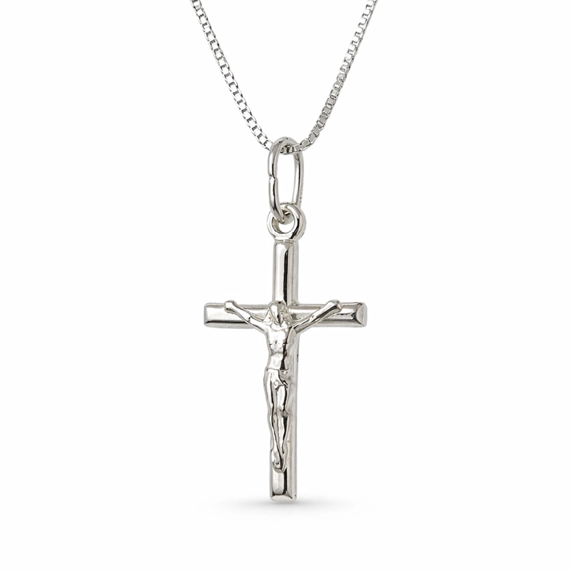 COLLAR CRUCIFIJO JESUS CRUZ EN PLATA 925 - 1