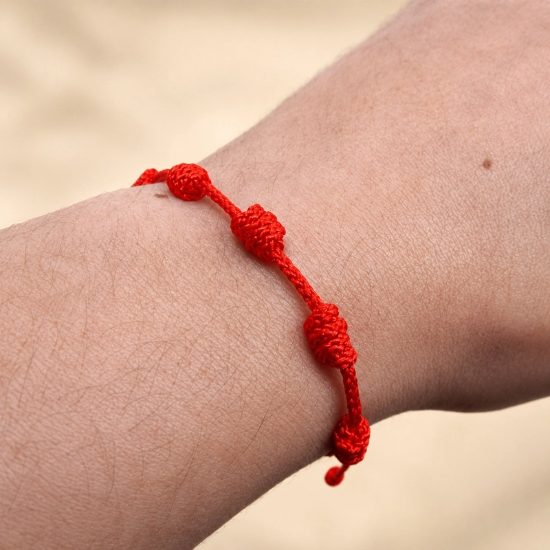 PULSERA HILO ROJO 7 NUDOS PROTECCION ENERGIA POSITIVA - 4