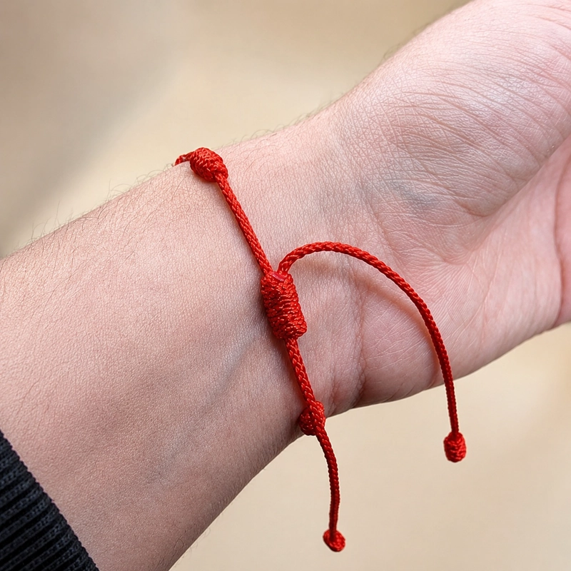 PULSERA HILO ROJO 7 NUDOS PROTECCION ENERGIA POSITIVA - 5