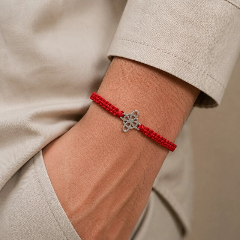 PULSERA HILO ROJO NUDO DE BRUJA UNISEX - 2