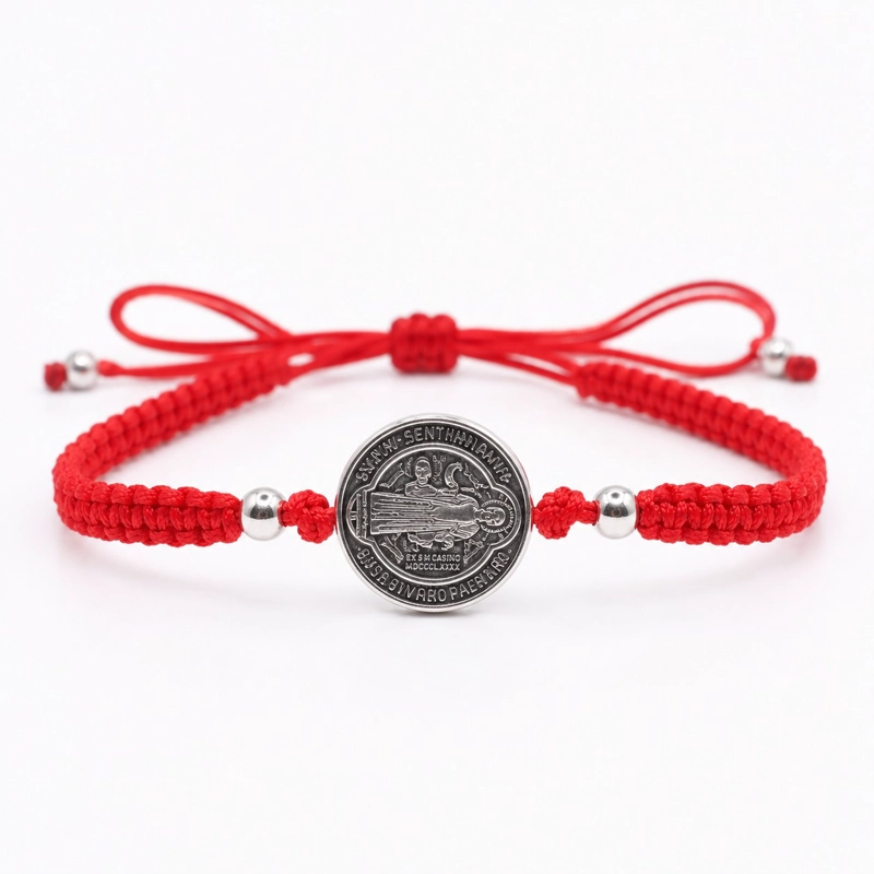 PULSERA HILO ROJO SAN BENITO PROTECCION UNISEX - 1