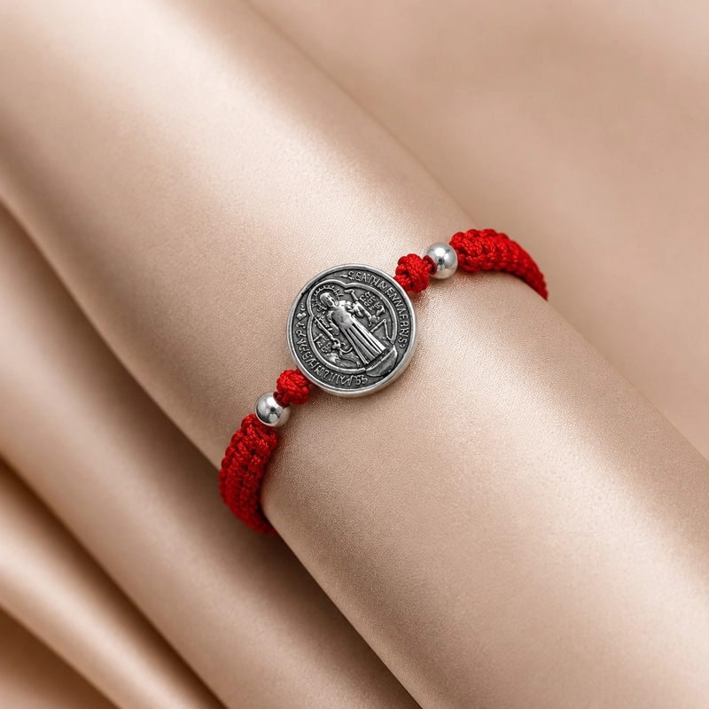 PULSERA HILO ROJO SAN BENITO PROTECCION UNISEX - 5