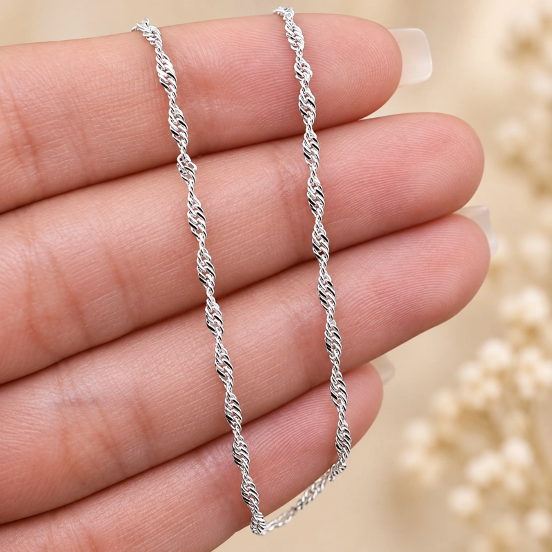 CADENA SINGAPUR 1.5 MM 50CM PLATA 925 UNISEX - 3
