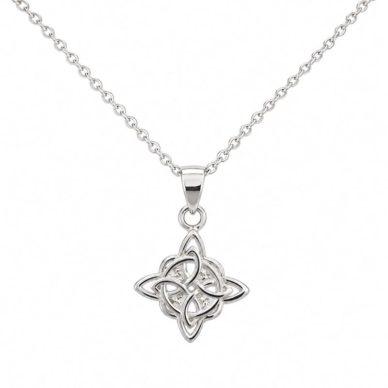 COLLAR NUDO DE BRUJA PLATA 925 - 1