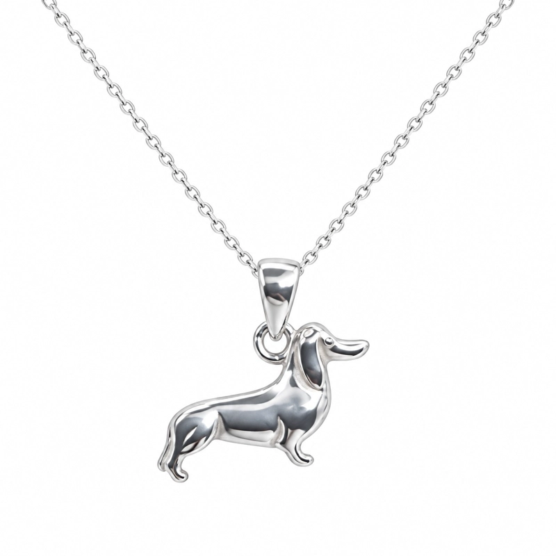 COLLAR PERRITO SALCHICHA TIERNO PLATA 925 - 1