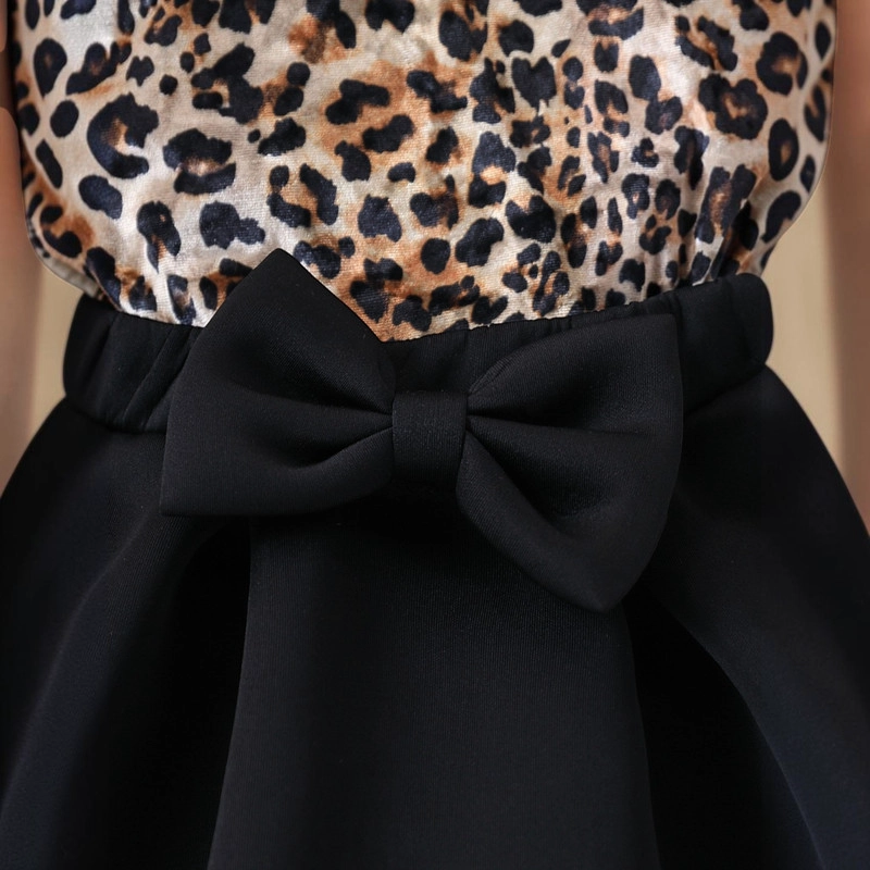 CONJUNTO DE POLERA DE ANIMAL PRINT + FALDA PARA NIÑAS PRIMAVERA VERANO - 7