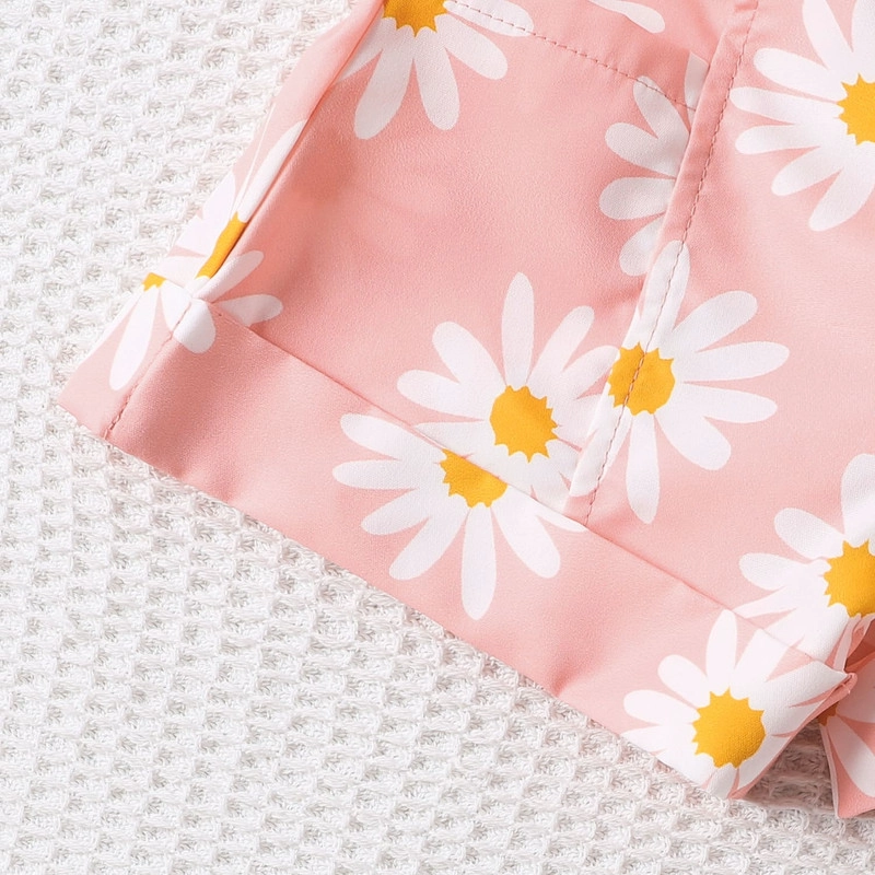 CONJUNTO DE POLERA MANGA CORTA + SHORT PARA NIÑAS PRIMAVERA VERANO - 7