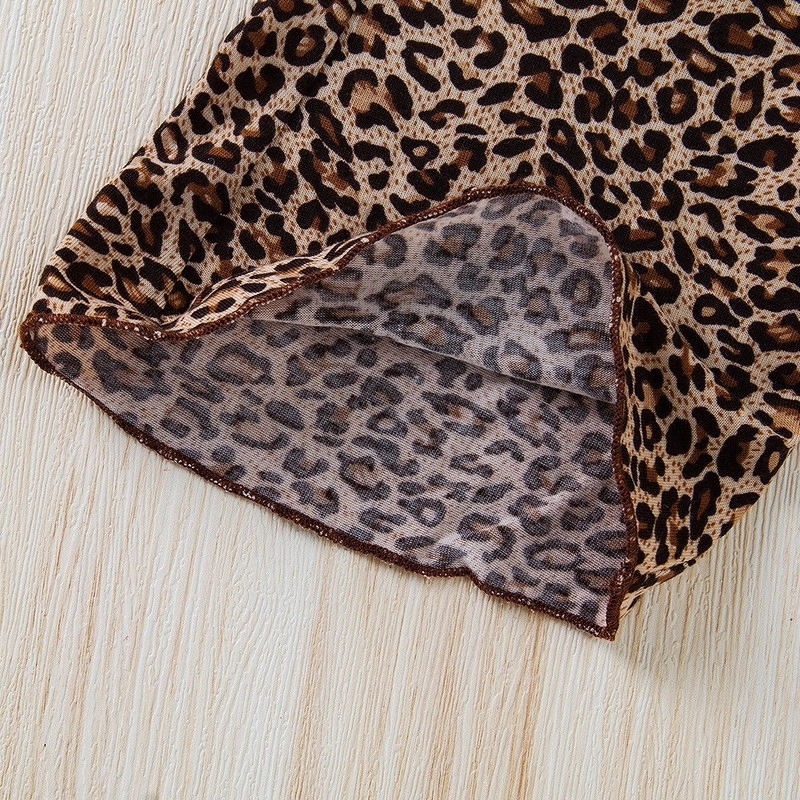 CONJUNTO DE TOP + PANTALON DE ANIMAL PRINT PARA NIÑAS PRIMAVERA VERANO - 5