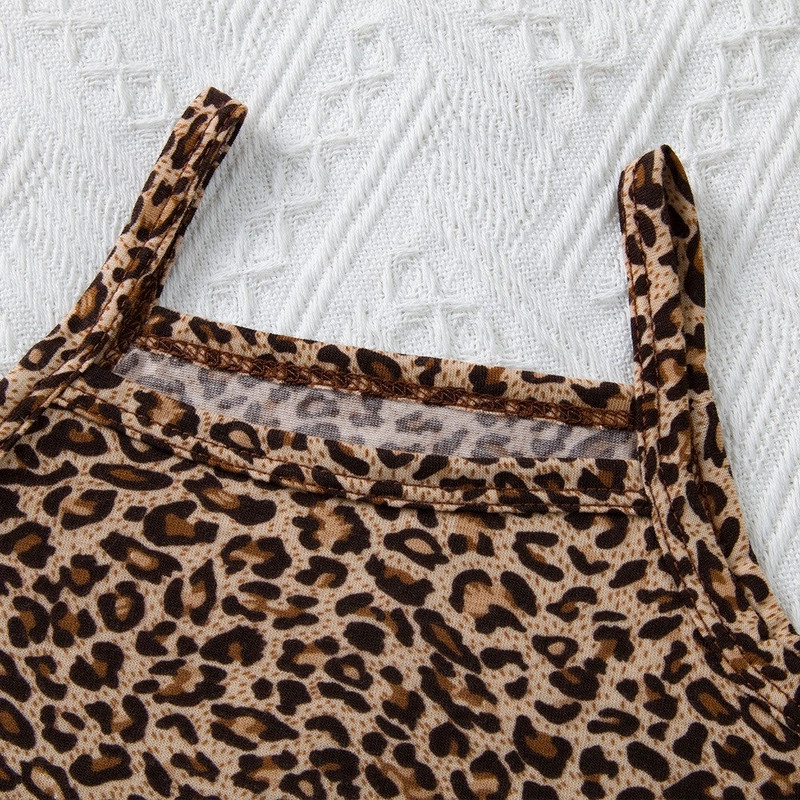 CONJUNTO DE TOP + PANTALON DE ANIMAL PRINT PARA NIÑAS PRIMAVERA VERANO - 7