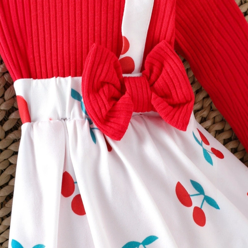 CONJUNTO DE BODY VESTIDO MANGA LARGA + DIADEMA PARA NIÑAS PRIMAVERA VERANO - 6