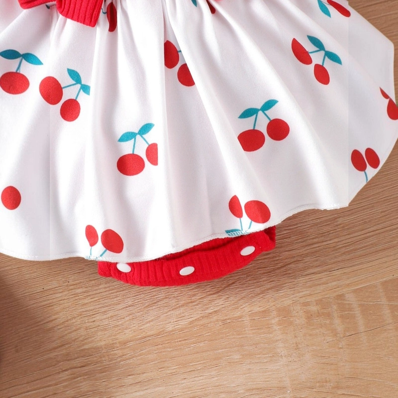 CONJUNTO DE BODY VESTIDO MANGA LARGA + DIADEMA PARA NIÑAS PRIMAVERA VERANO - 7
