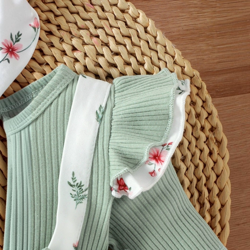 CONJUNTO DE BODY VESTIDO MANGA LARGA + DIADEMA PARA NIÑAS PRIMAVERA VERANO - 7