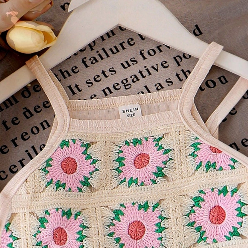 CONJUNTO DE TOP CON TIRANTES + PANTALON PARA NIÑAS PRIMAVERA VERANO - 2