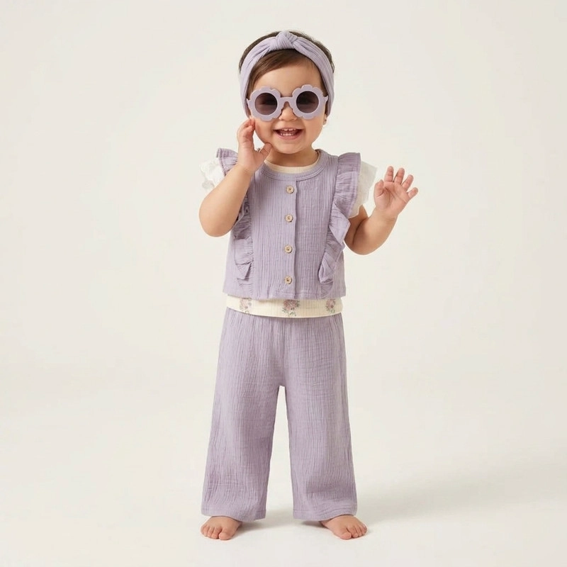 CONJUNTO DE 5 PRENDAS PARA NIÑAS PRIMAVERA VERANO - 2