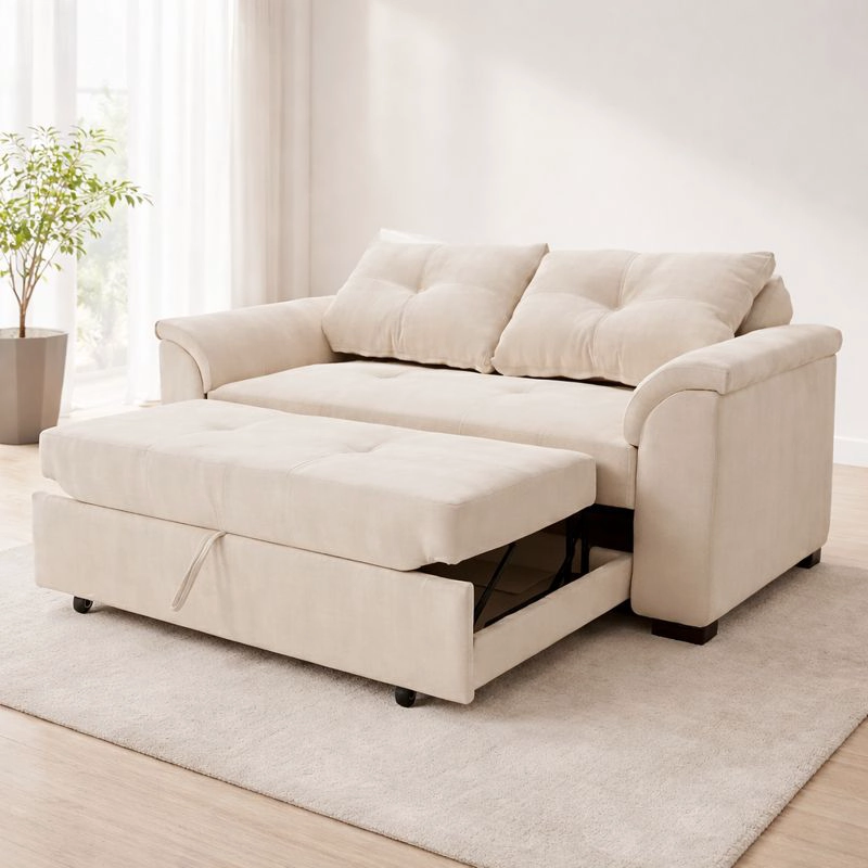 SOFA CAMA DKORA CRUDO FELPA - 2
