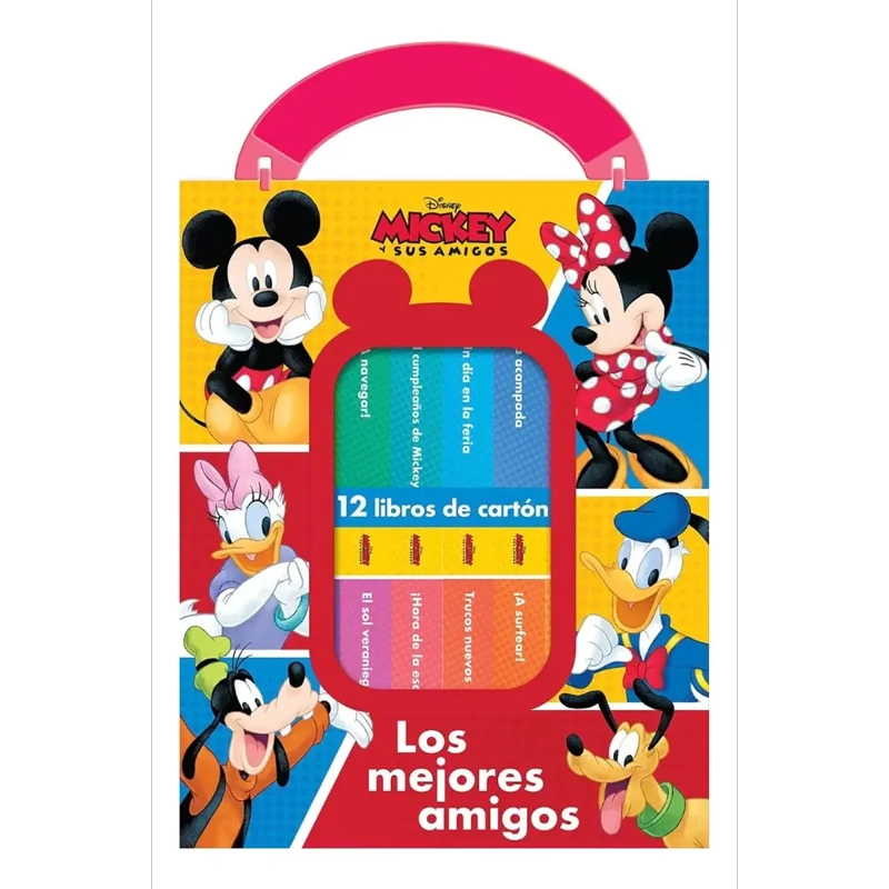 ESTUCHE DISNEY MICKEY Y AMIGOS - 12 LIBROS DE CARTON