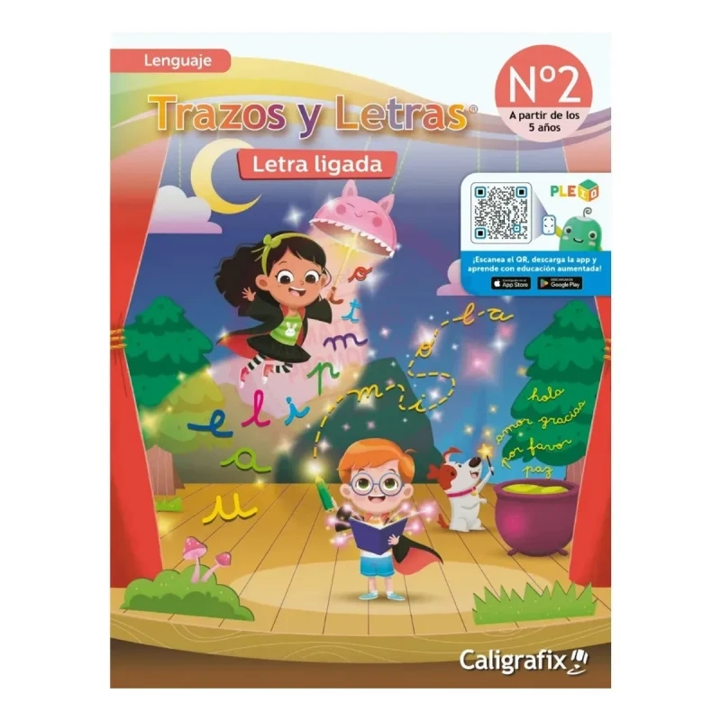 TRAZOS Y LETRAS 2 LETRA LIGADA 5 AÑOS - NUEVA EDICION 2026 - 1