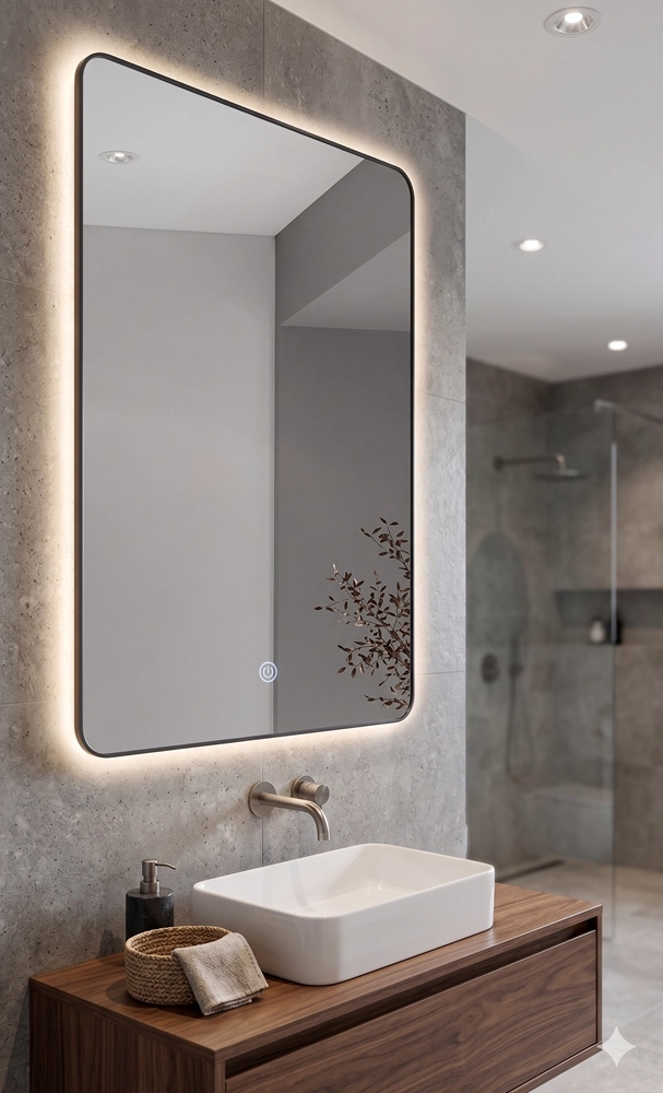 ESPEJO 70X50 RECTANGULAR, CONTORNO LUS LED - 2