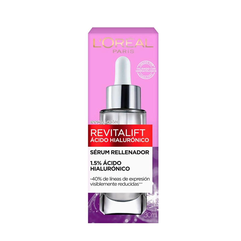 PACK LOREAL PARIS REVITALIFT 3 SERUMS OJOS + ACIDO HIALURONICO 30 ML + RETINOL PURO 30 ML - 3