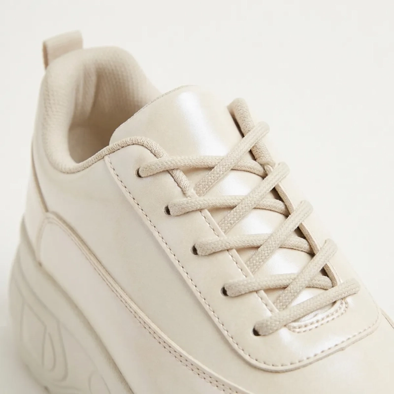 ZAPATILLA MUJER PLATAFORMA CHUNKY CHAROL BLANCA - 3