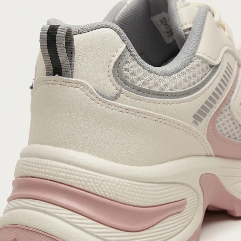 ZAPATILLA DEPORTIVA MUJER CHUNKY ROSA BLANCO SUELA GRUESA - 3