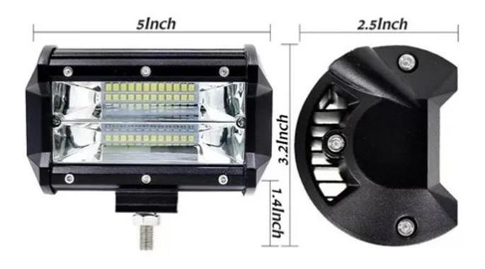 FOCO NEBLINERO DE TODO Y MÁS LED 72W BLANCO EXPANSIÓN AUTO MOTO - 2