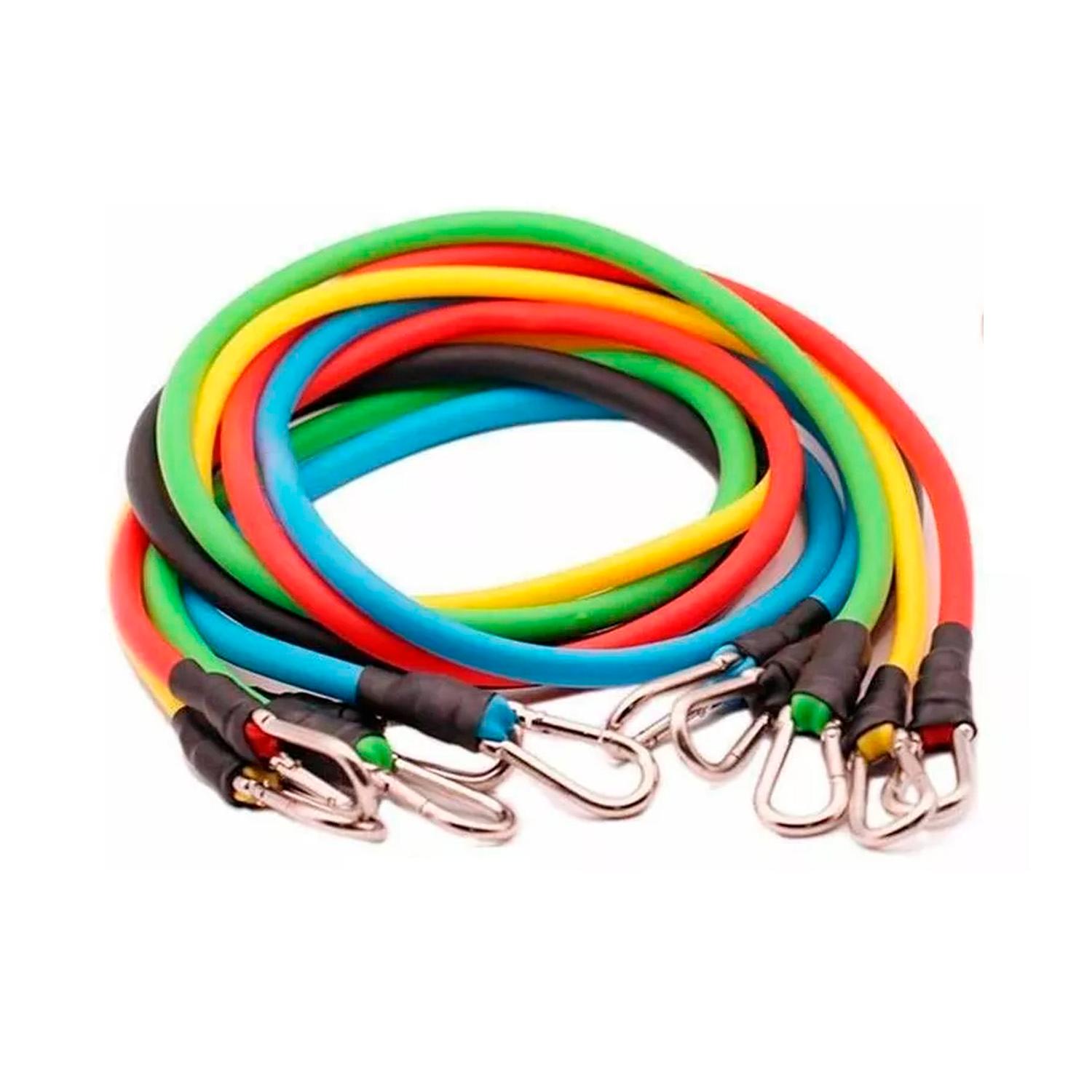 SET DE TODO Y MÁS BANDAS ELÁSTICAS DE RESISTENCIA 11 PIEZAS LATEX FITNESS - 2