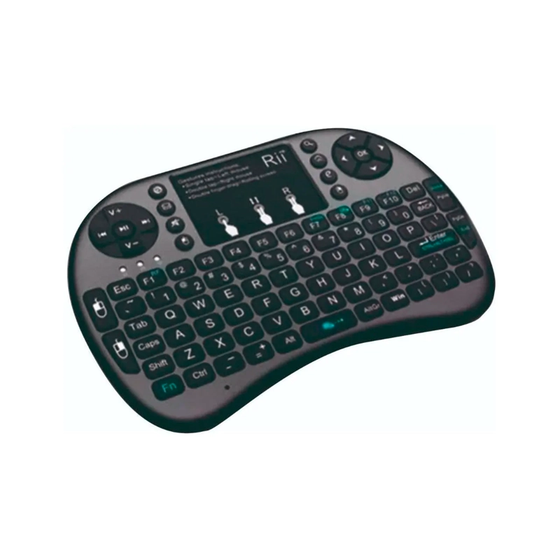 MINI TECLADO INALAMBRICO C/ILUMINACION TOUCHPAD SMARTV PC - 1