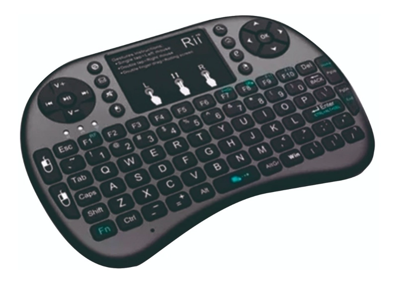 MINI TECLADO INALAMBRICO C/ILUMINACION TOUCHPAD SMARTV PC - 4