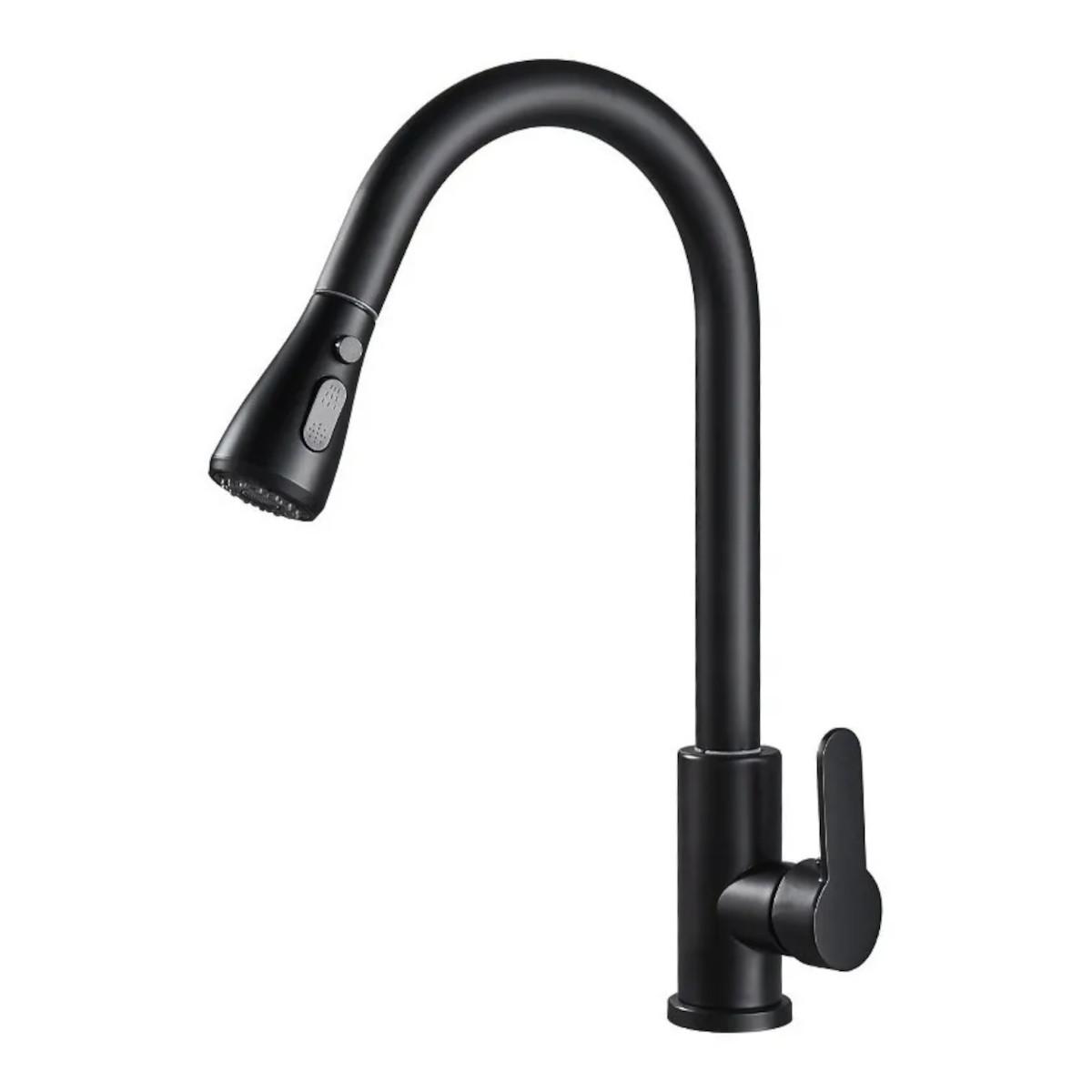 LLAVE DE TODO Y MÁS MONOMANDO LAVAPLATOS PROFESIONAL EXTRAÍBLE NEGRA - 1