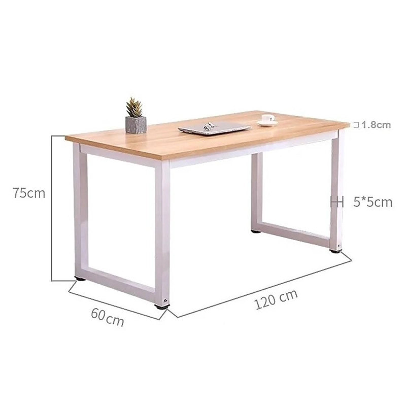 ESCRITORIO OFICINA MADERA ESPESOR 15MM 120X60X75CM METAL - 4