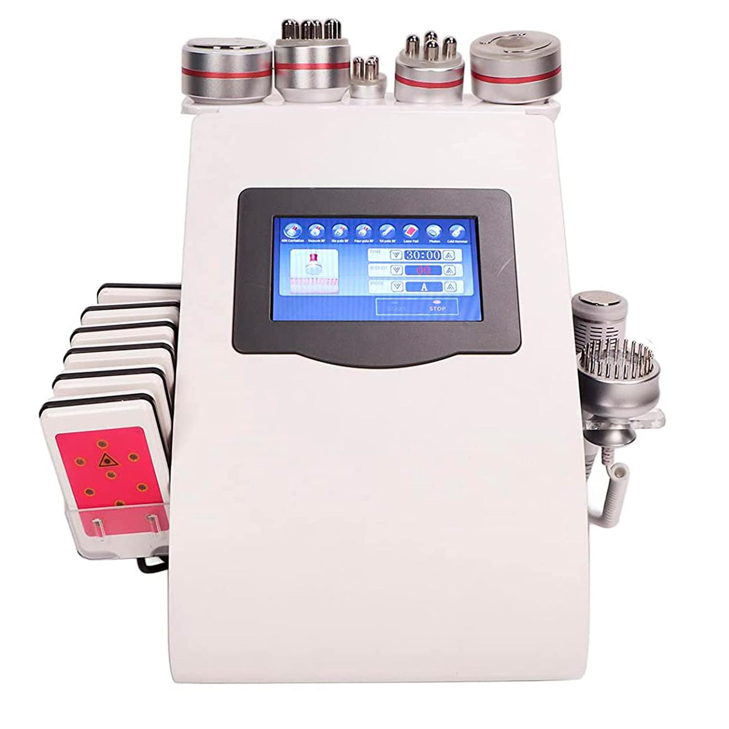 MAQUINA CAVITACION LIPOLASER 9 EN 1+ RF+ VACUUM+ MICROCORRIENTES - 1