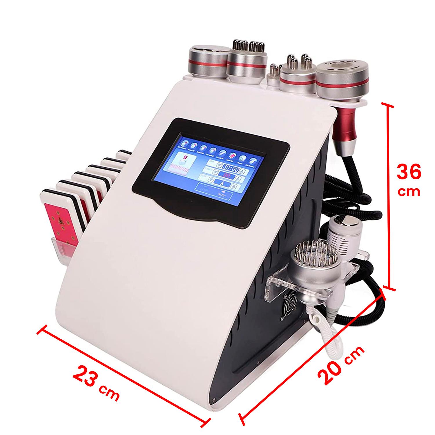 MAQUINA CAVITACION LIPOLASER 9 EN 1+ RF+ VACUUM+ MICROCORRIENTES - 2