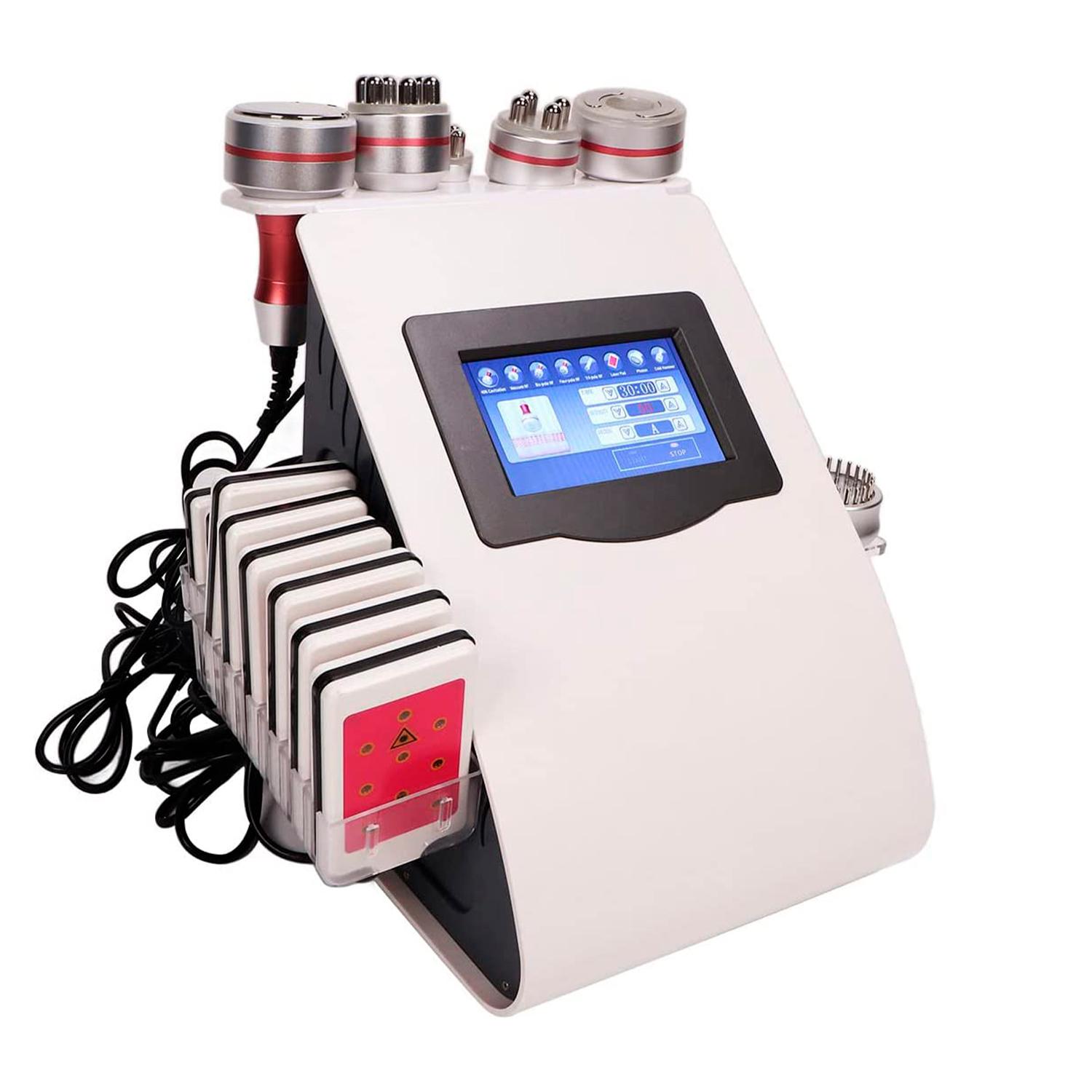MAQUINA CAVITACION LIPOLASER 9 EN 1+ RF+ VACUUM+ MICROCORRIENTES - 4