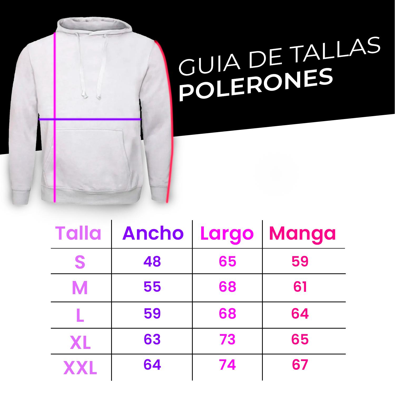 POLERON CANGURO SUBLIMABLE CON GORRO COLORES Y TALLAS - 2