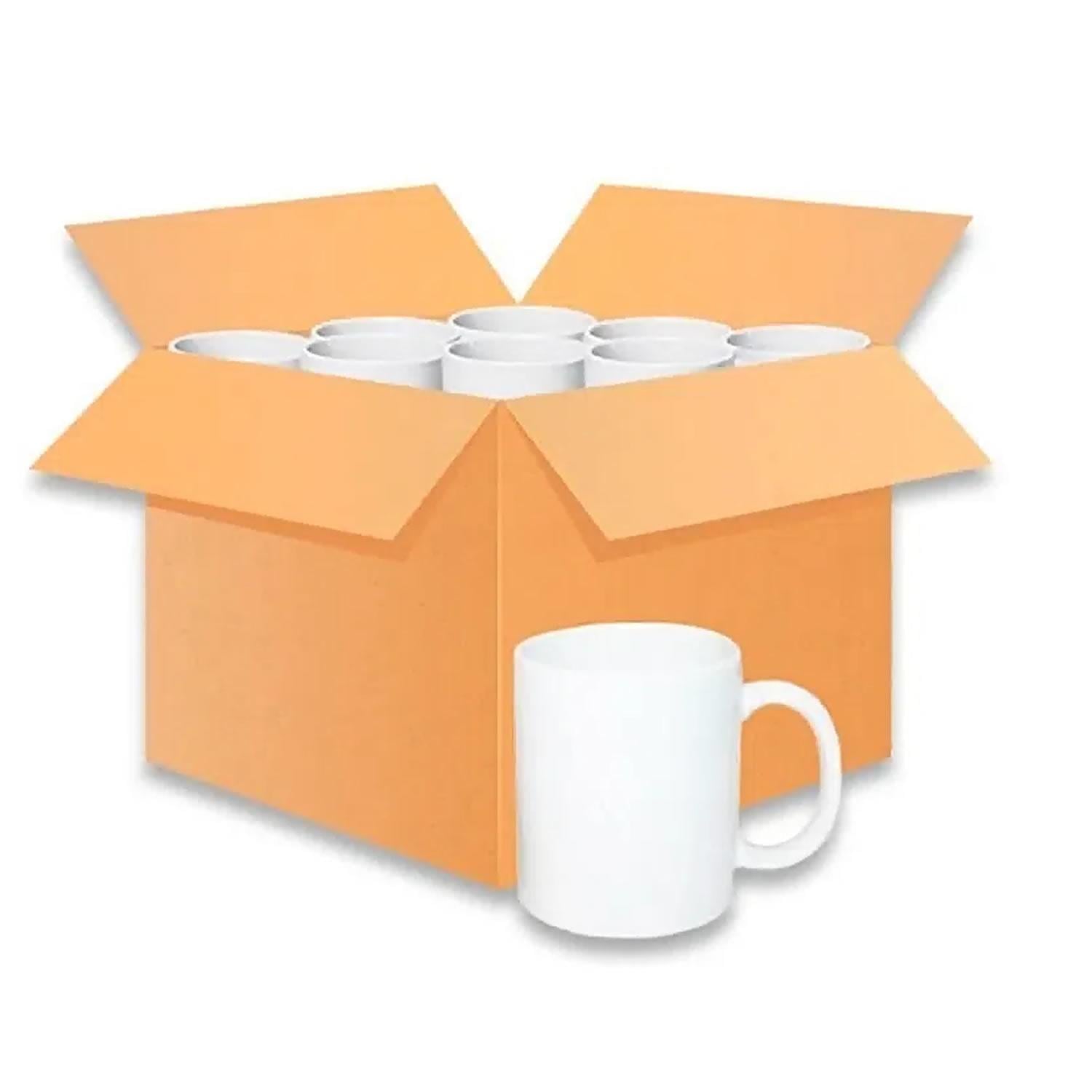 CAJA 36 TAZONES ESTAMPAR SUBLIMACION BLANCO GRADO A 11OZ - 2