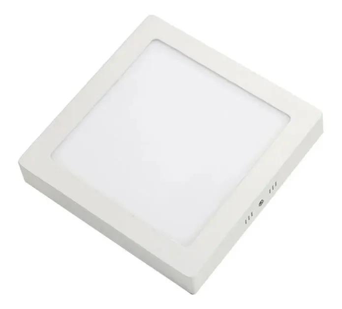 PACK X 10 FOCO PANEL DE TODO Y MÁS PLAFÓN LED 18W SOBREPUESTO CUADRADO FRIO - 1