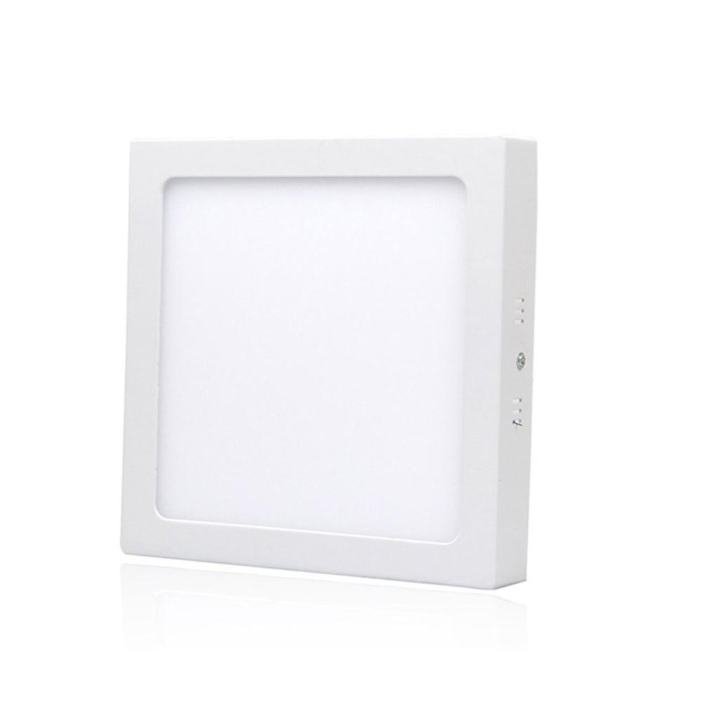 PACK X 10 FOCO PANEL DE TODO Y MÁS PLAFÓN LED 18W SOBREPUESTO CUADRADO FRIO - 2
