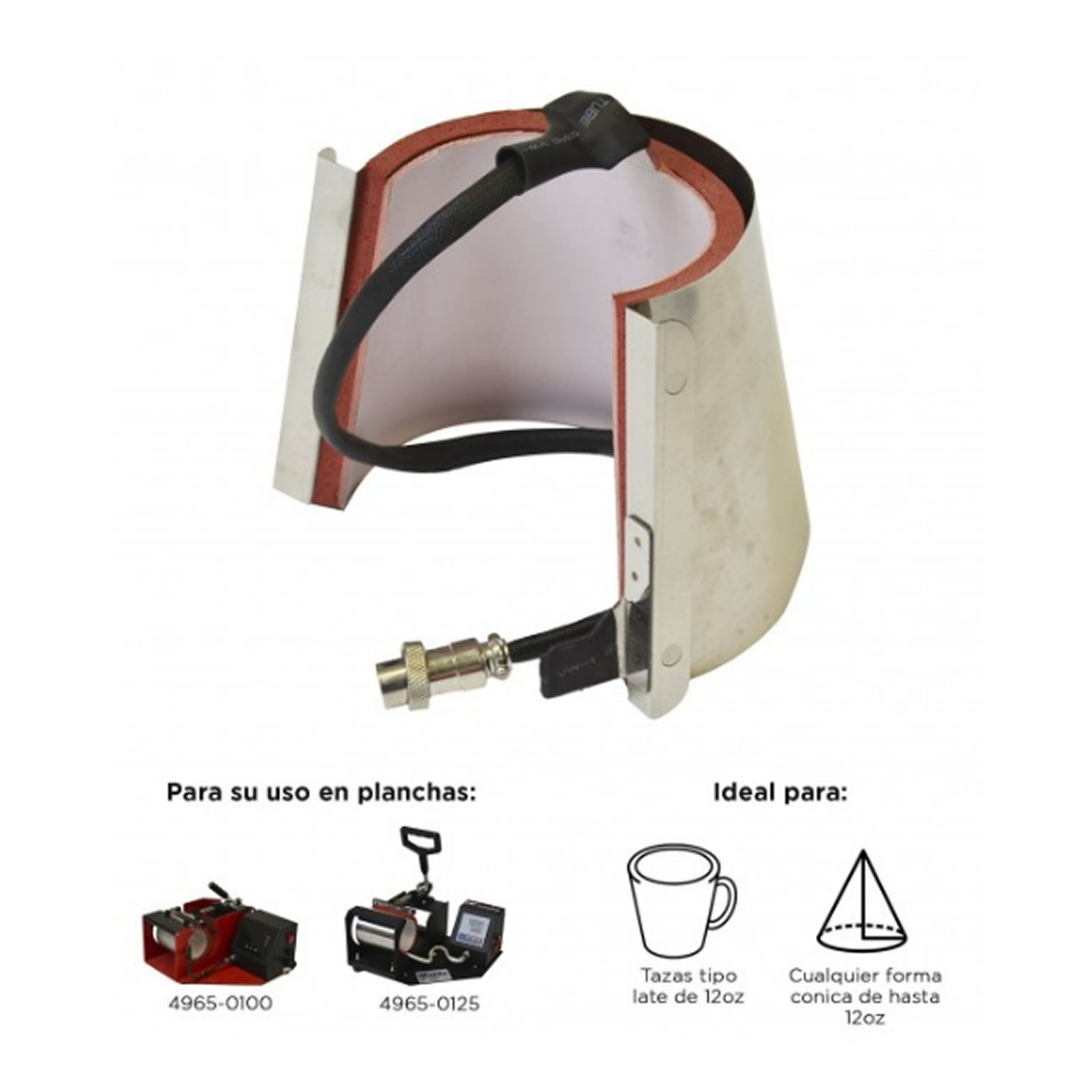 RESISTENCIAS PARA MUG PRESS CONECTOR MACHO 17OZ - 2