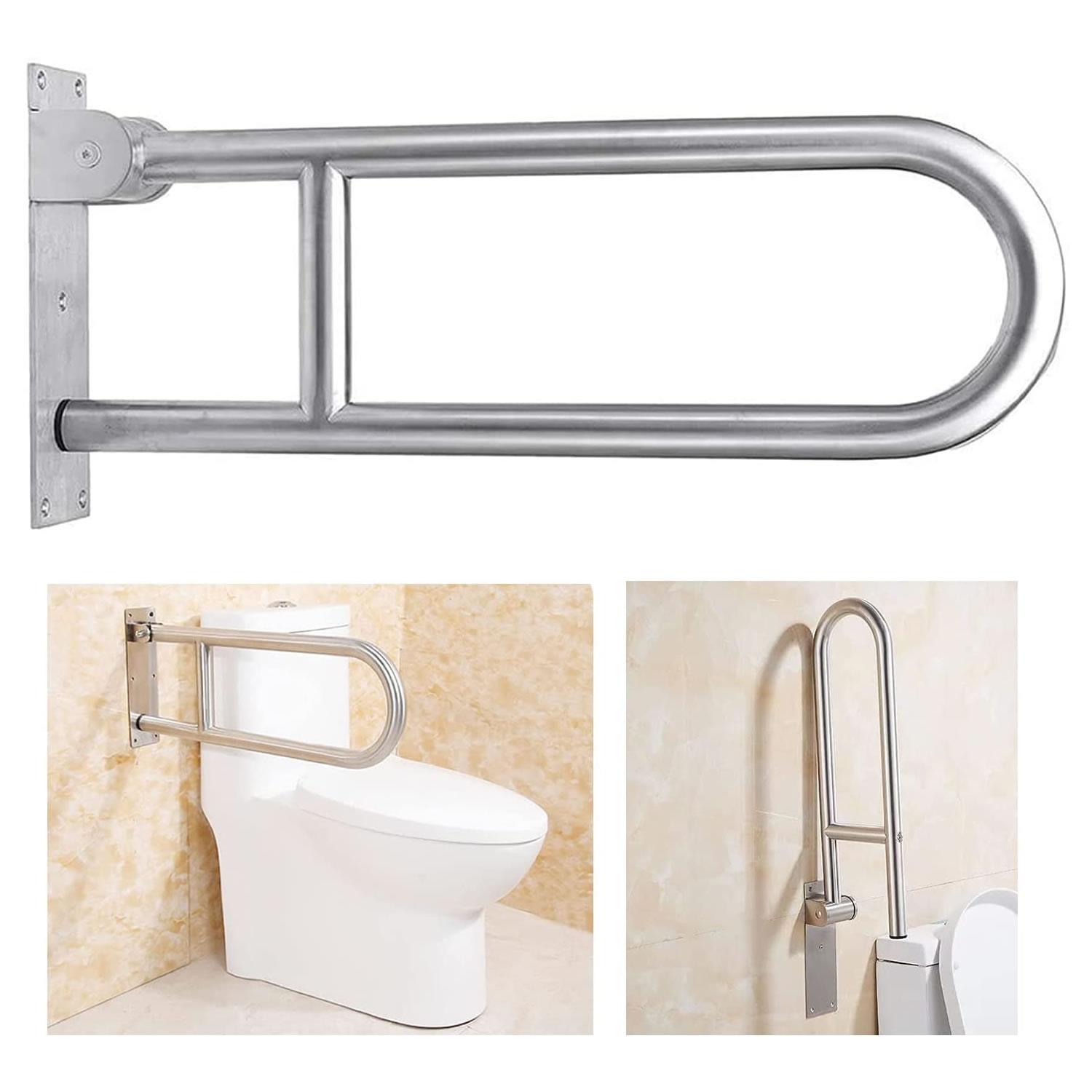 BARRA DE SEGURIDAD PARA DISCAPACITADOS ABATIBLE ACERO INOX - 1
