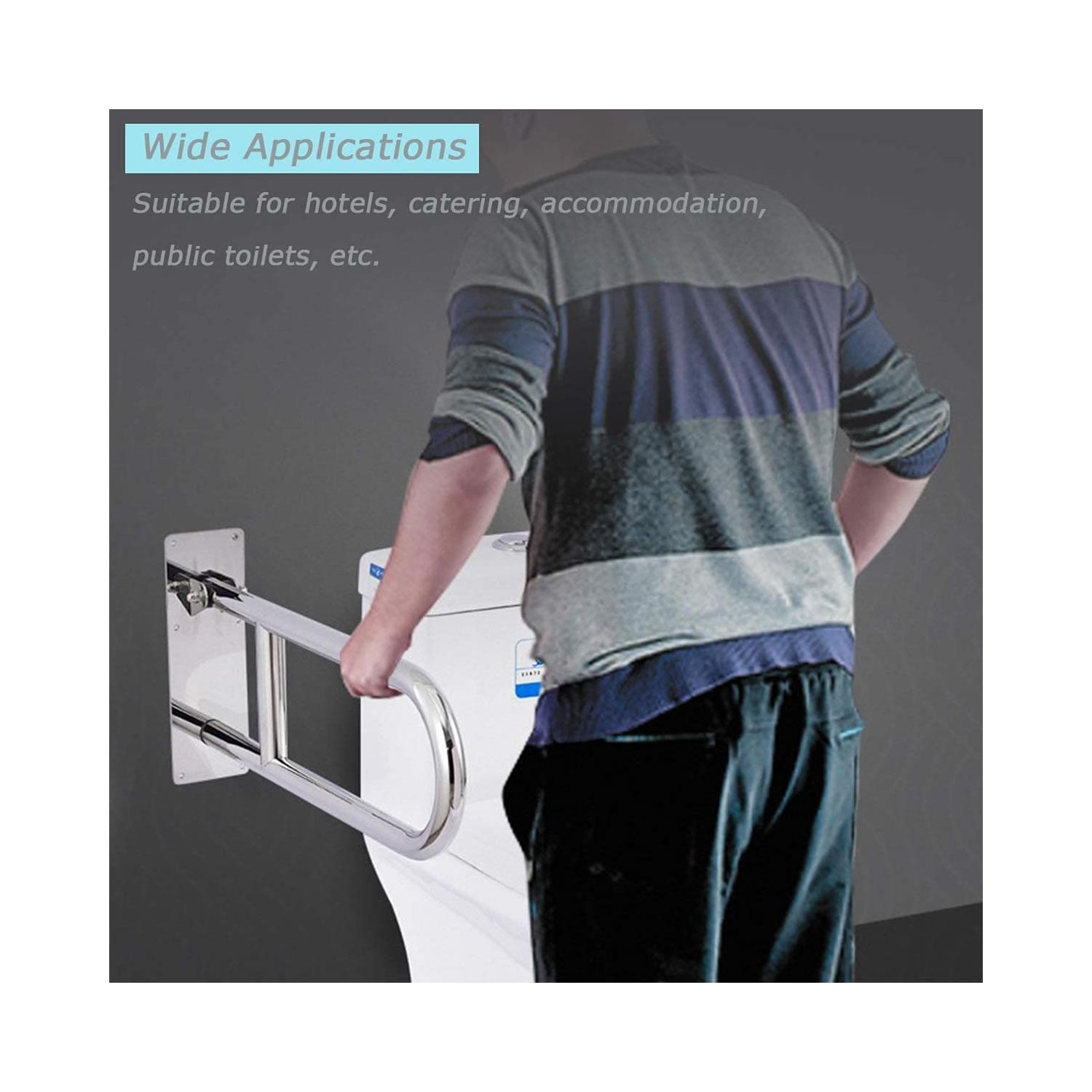 BARRA DE SEGURIDAD PARA DISCAPACITADOS ABATIBLE ACERO INOX - 5