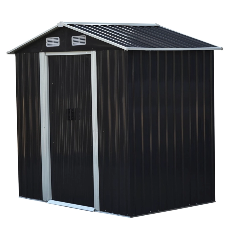 BODEGA DE TODO Y MÁS JARDÍN NEGRA 2.44M2 195 X 125 CM ACERO - 3