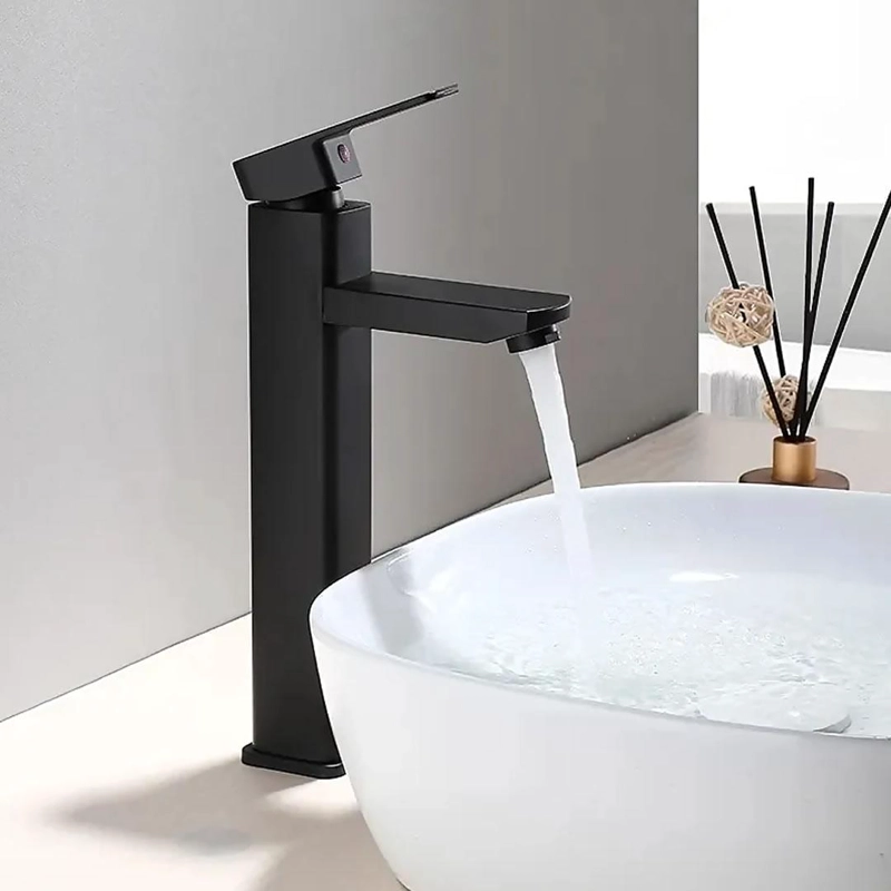 LLAVE MONOMANDO VANITORIO ACERO INOXIDABLE NEGRO MATE - 3