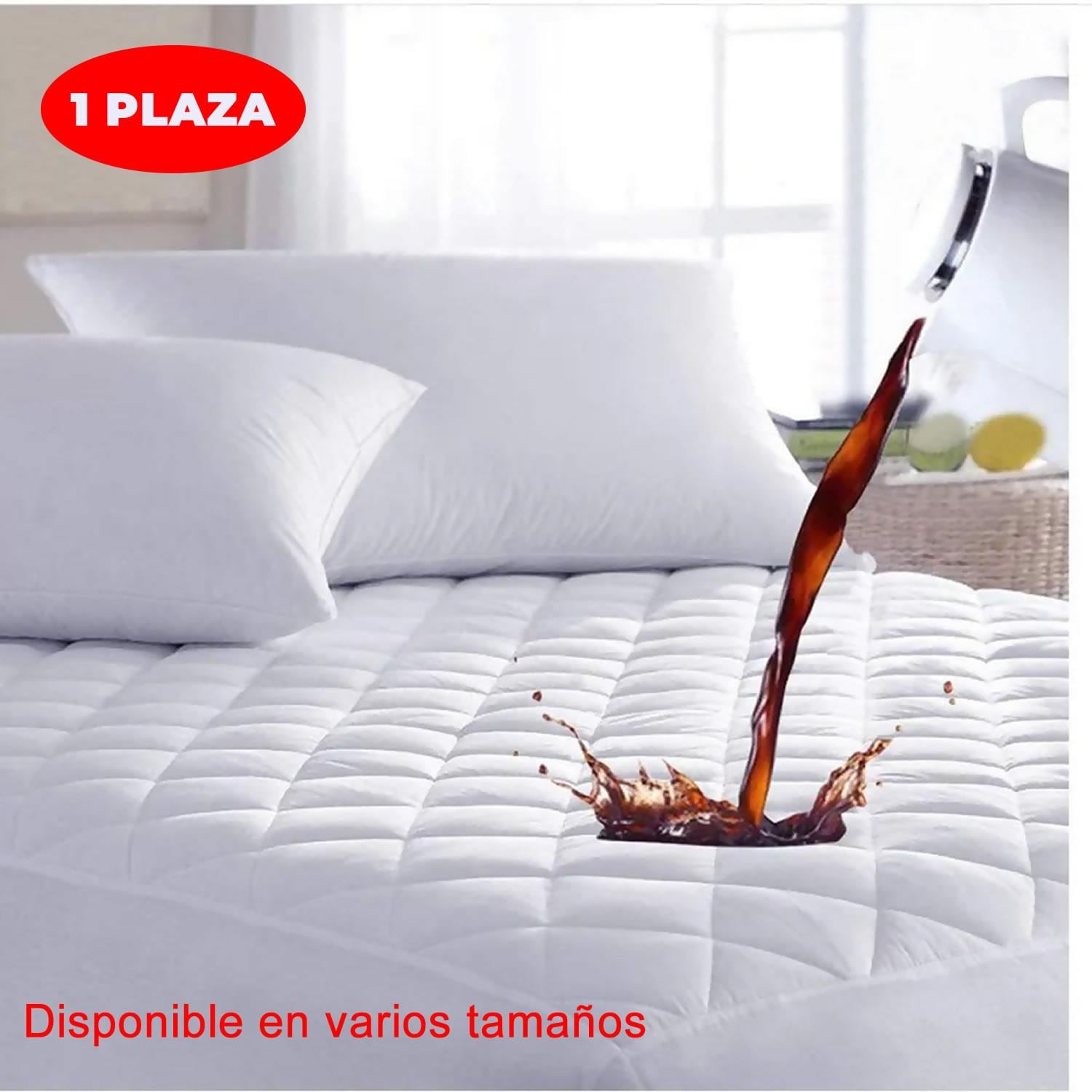 CUBRECOLCHON IMPERMEABLE 1 PLAZA HIPOALERGE NICO - 1