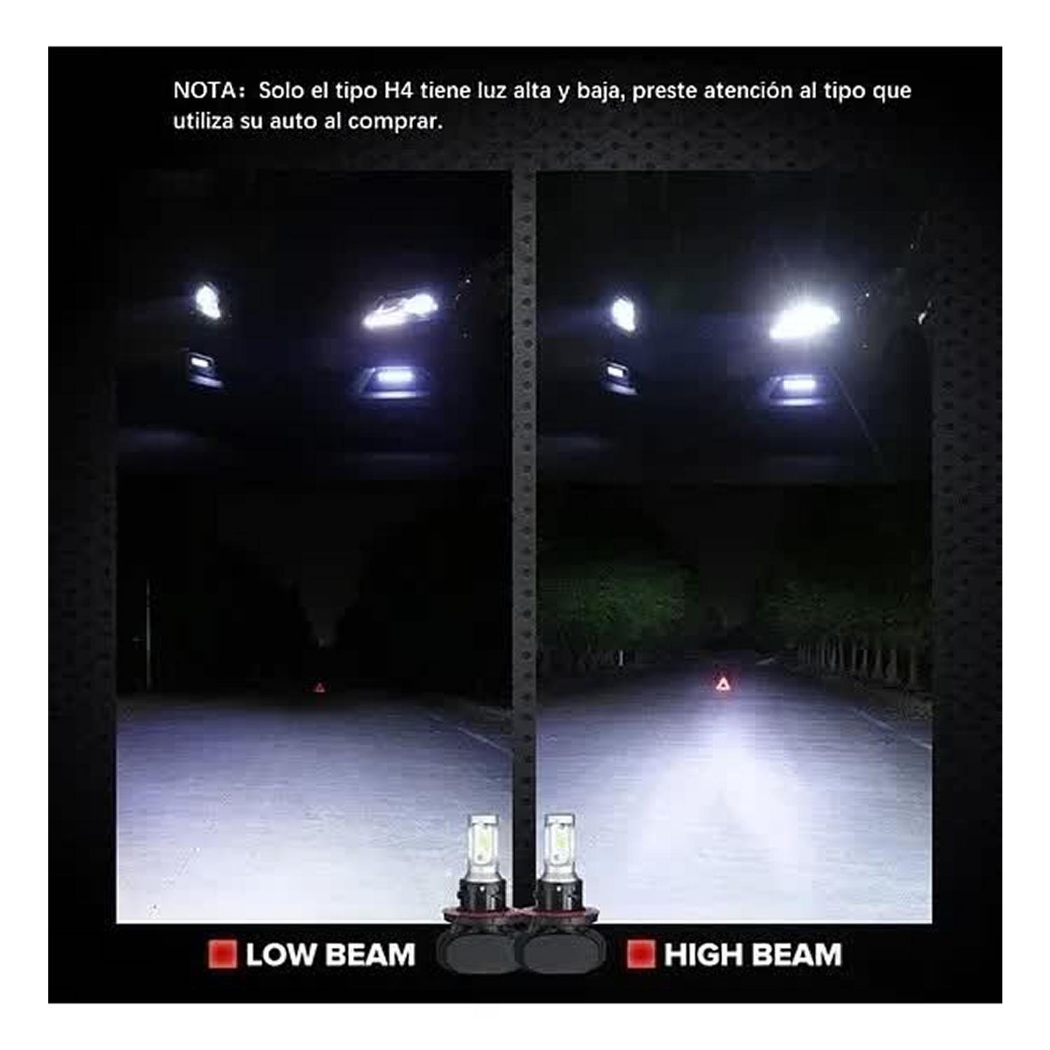 KIT DE TODO Y MÁS TURBO LED H1 H3 H4 H7 H11 H13 9005 9006 880 CHIP S1 - 5