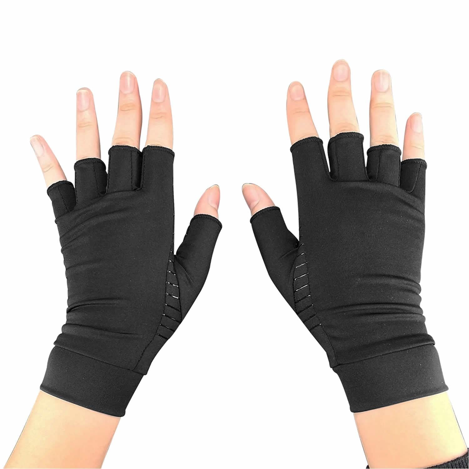 GUANTES COBRE COMPRESION ARTRITIS TENDINITIS TUNEL CARPIANO - 2