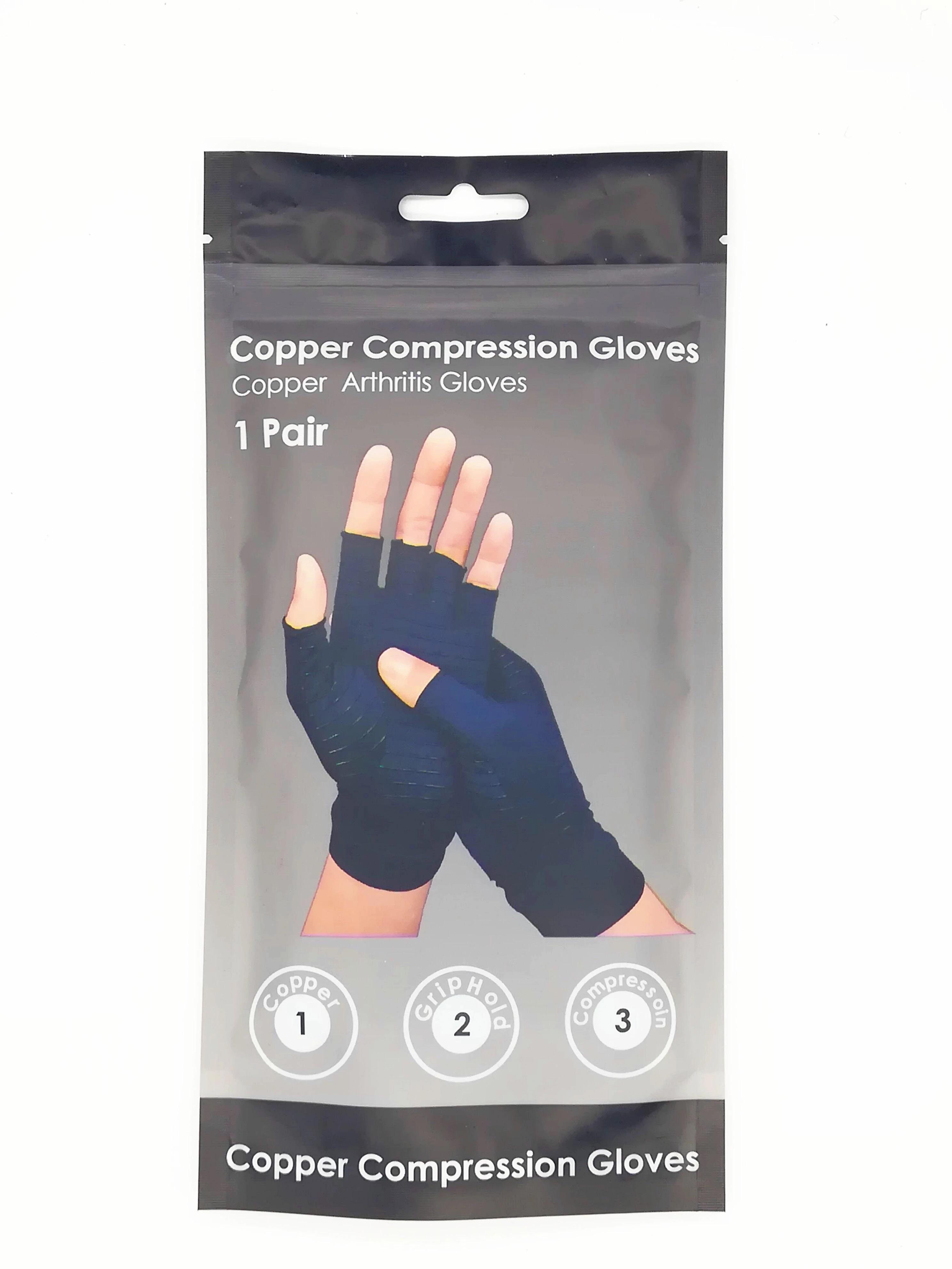 GUANTES COBRE COMPRESION ARTRITIS TENDINITIS TUNEL CARPIANO - 5